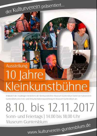 10 Jahre Kleinkunstbühne Museum Guntersblum