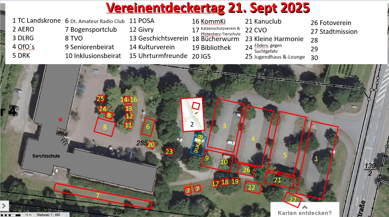 Vereinsentdeckertag2025 Standplan 